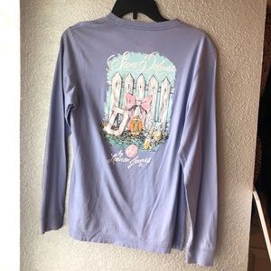 purple long sleeve Lauren James t-shirt